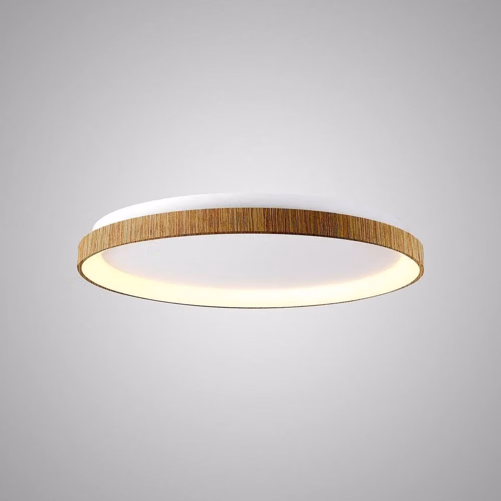 Netlighting Niseko Ring LED Ceiling Light, Brown Wood, Diameter: 78 cm, 58W, 3000K, 4700lm – 2