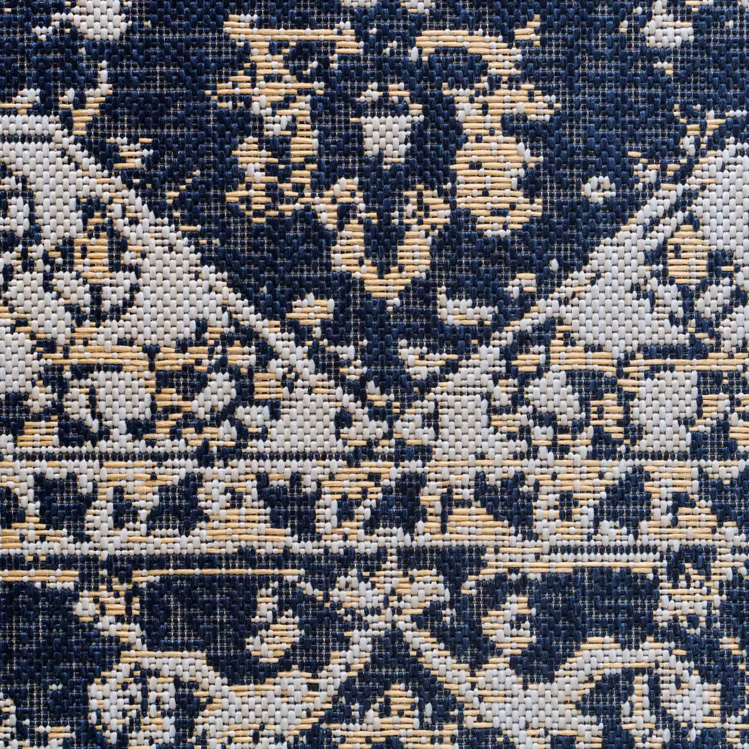 Kukoon Blue Oriental Ornament Outdoor Area Rug, W/D/H: 60 x 240 cm – 4