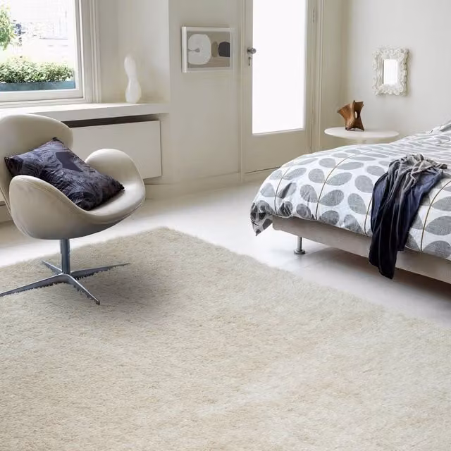 The Rug Shop UK Modern Shaggy Easy Care Area Rug in Beige, W: 200 cm, D: 290 cm – 1