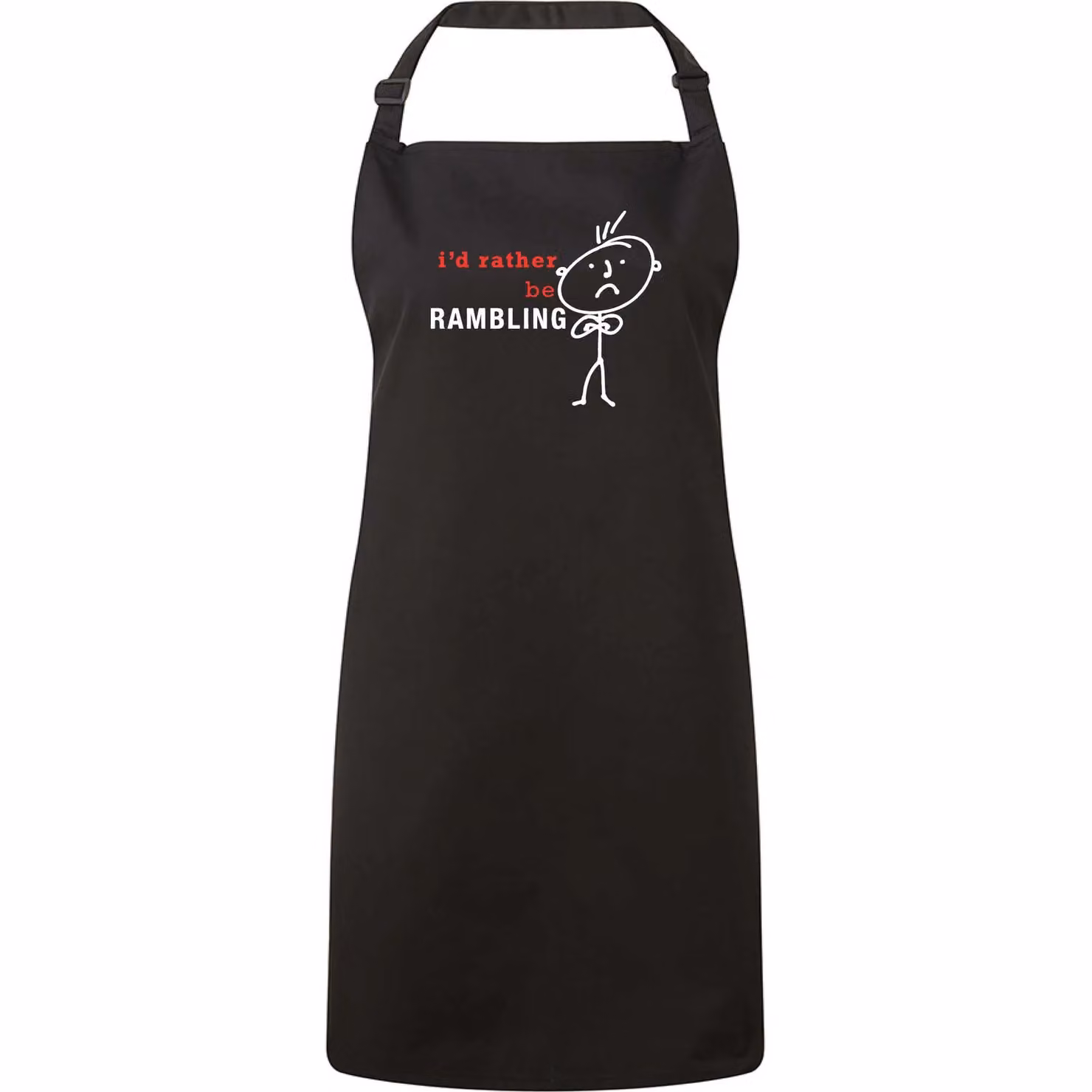 60 Second Makeover I'd Rather Be Rambling Adult Apron in Black – 2