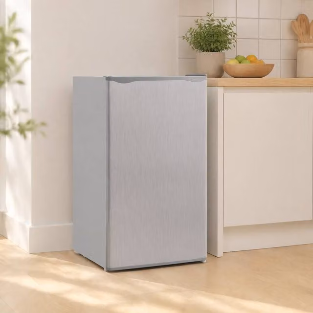 STILVORA Under Counter Fridge Freezer with Chiller Box, 91L, Grey