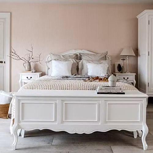 Statement Furniture Juliette Large Wooden Blanket Box in White, W: 145 cm – 1