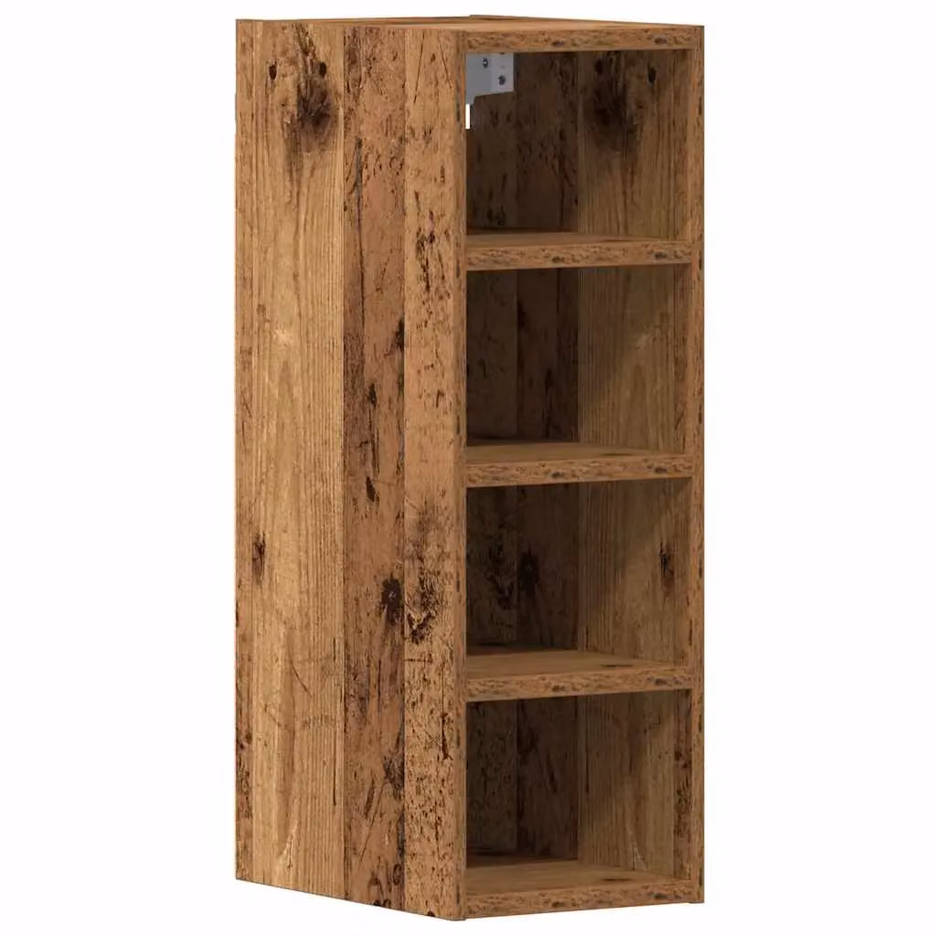 Berkfield Home Rustic Brown Hanging Wall Cabinet with Hinged Doors and Internal Shelves, W/D/H: 20 x 29.5 x 60 cm – 2