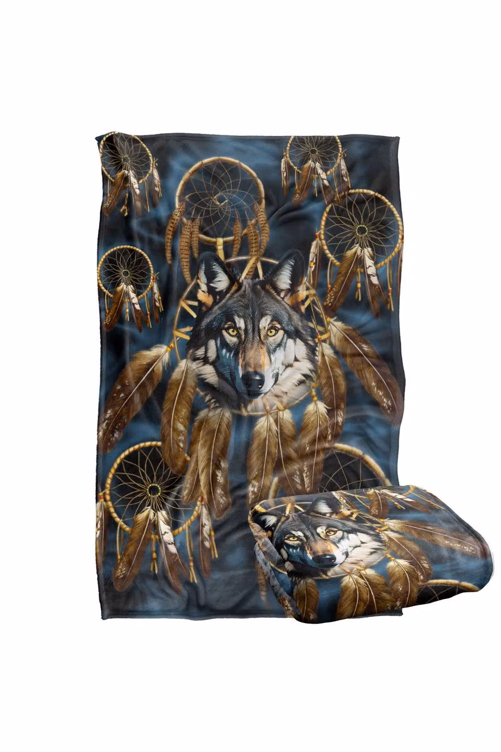 JQ Licensing Dreamcatcher Wolf Silky Touch Super Soft Fleece Throw Blanket, Multicolour, W: 91 cm, D: 147 cm – 6