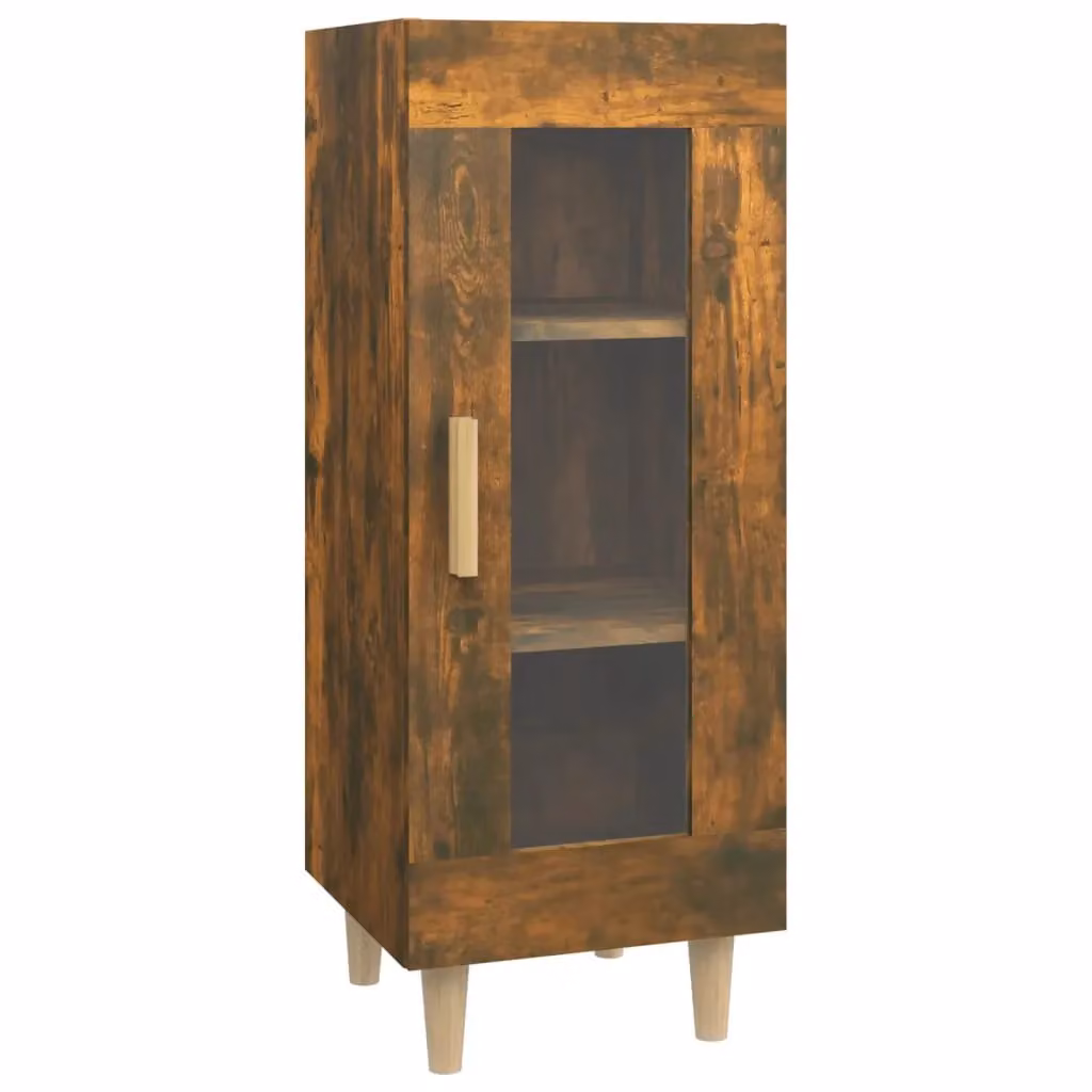 Berkfield Home Smoked Oak Sideboard in Brown, W/D/H: 34.5 x 34.5 x 90 cm – 2