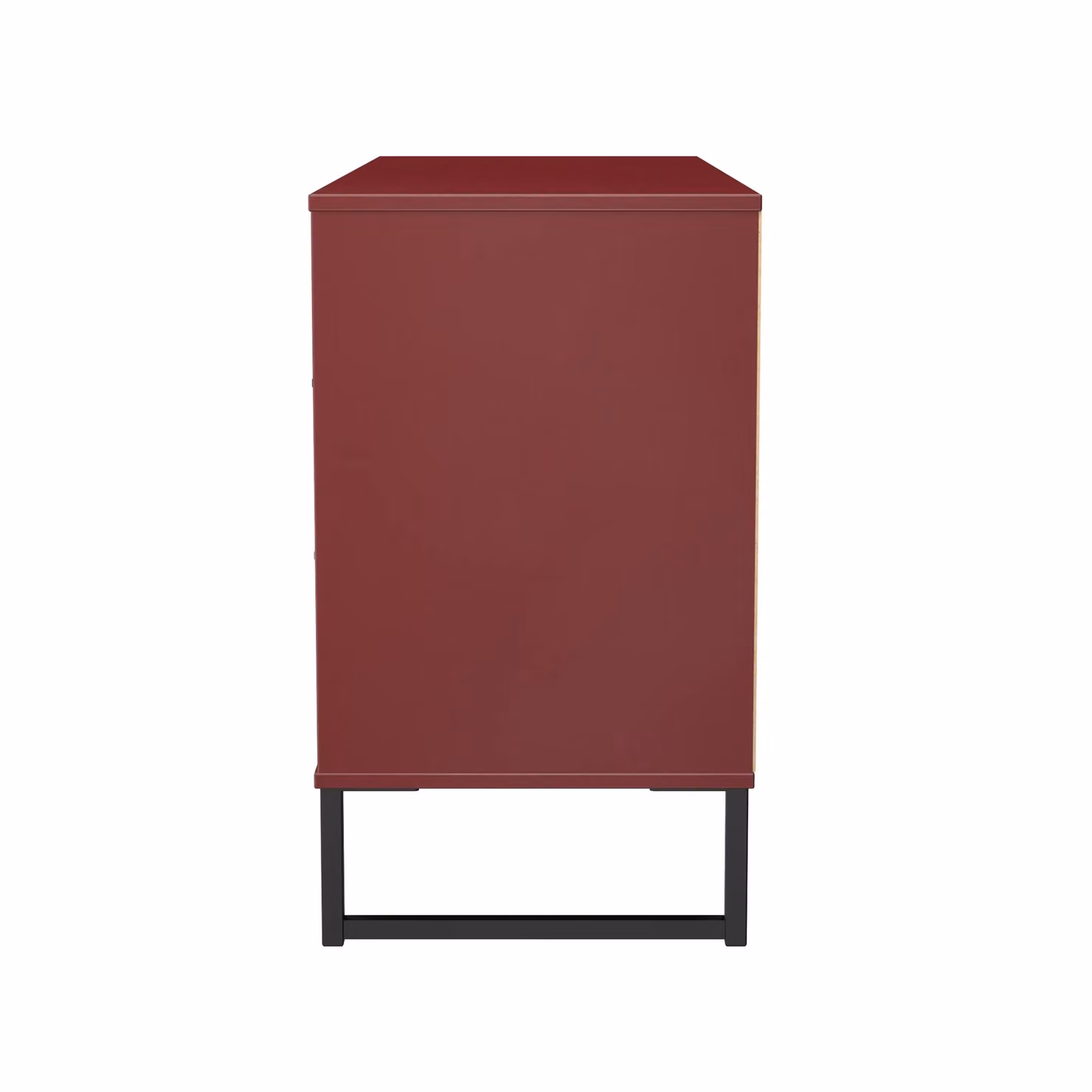 Ready Assembled 2 U Fuji 6 Drawer Wide Chest in Dark Red – 3