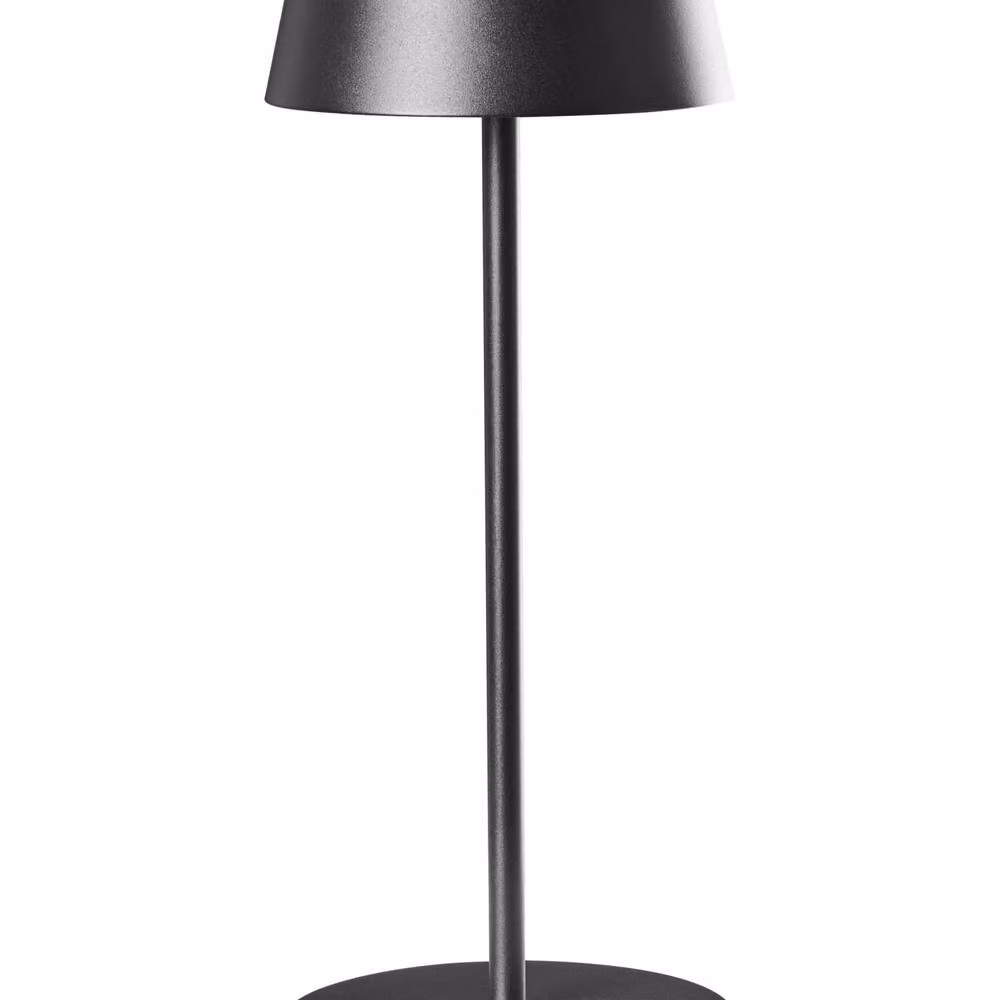 Wyld and Coco Black Metal Wireless LED Table Lamp with Dimmable Touch Control and Rechargeable Battery, H 37 cm x W 15 cm – 2