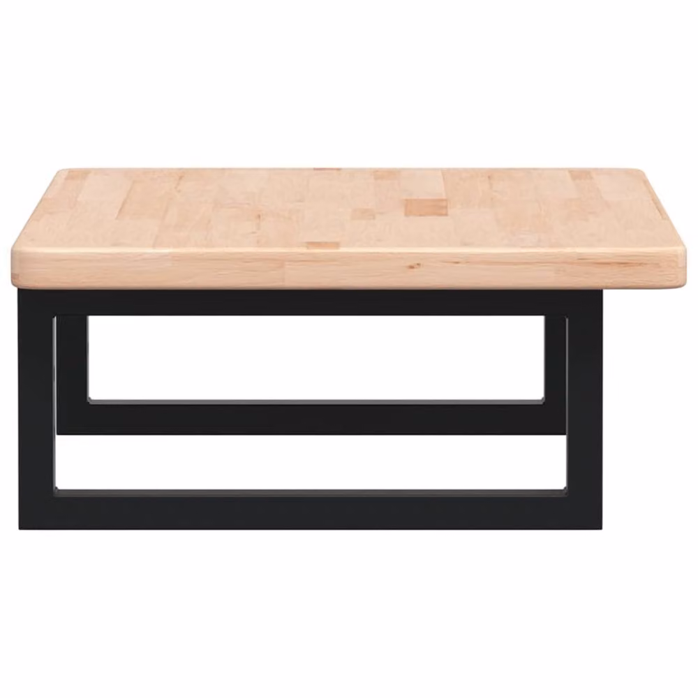 Berkfield Home Wall Mounted Basin Shelf in Natural Oak and Steel – 3