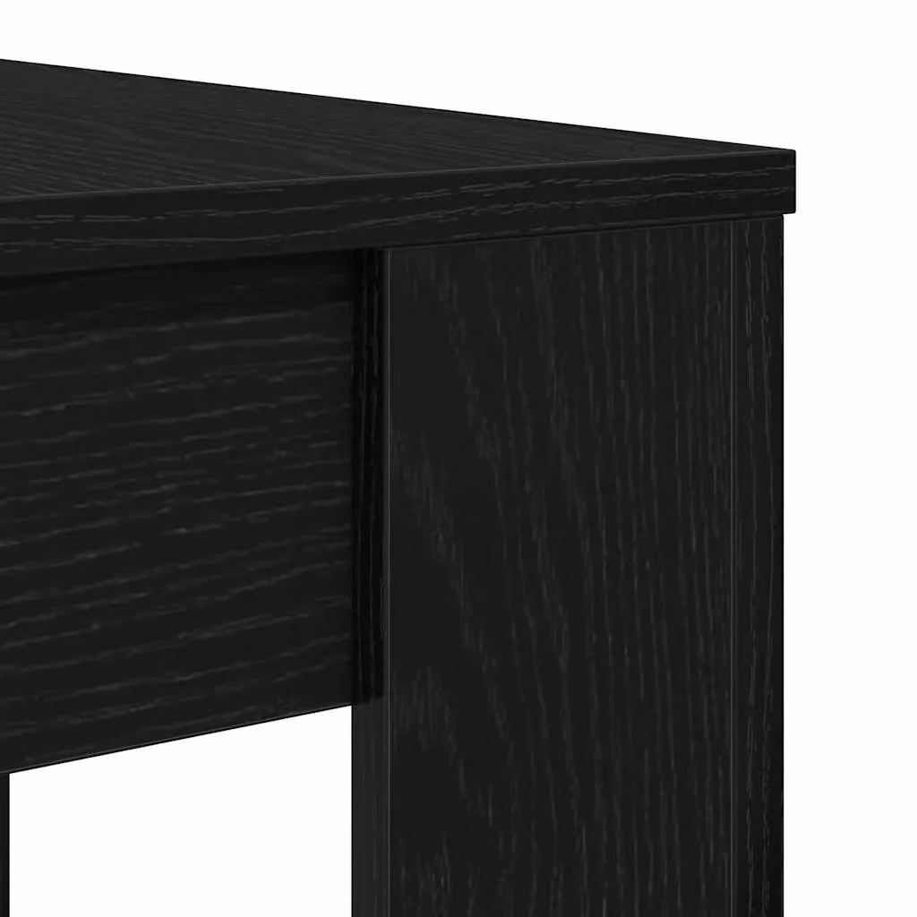 Berkfield Home Black Oak Rectangular Dining Table, W/D/H: 120 x 60 x 76 cm – 4
