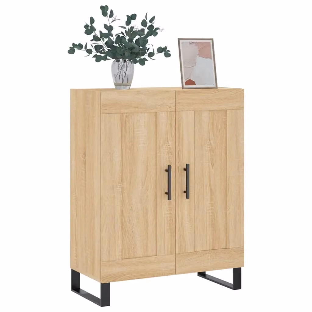 Berkfield Home Sonoma Oak Sideboard in Brown, W/D/H: 69.5 x 34 x 90 cm – 2