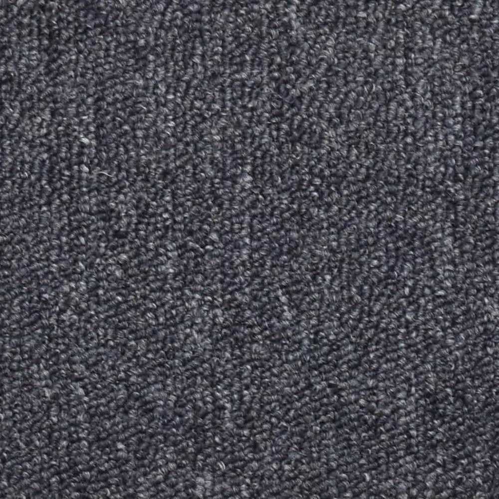 Berkfield Home Self-Adhesive Carpet Stair Treads, 15 Pieces, Dark Grey and Blue, W: 56 cm, D: 17 cm, H: 3 cm – 5