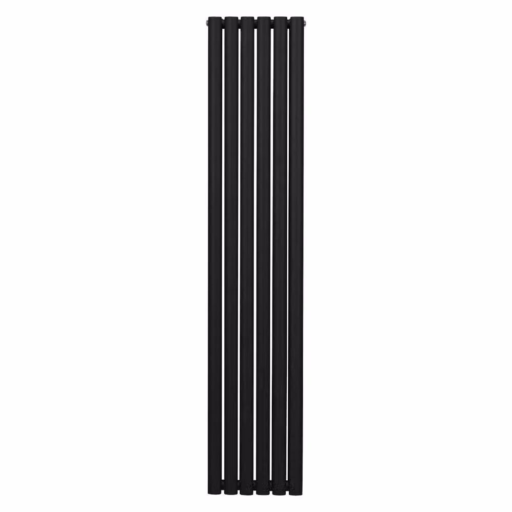 Monstershop Oval Column Steel Radiator in Black, H: 180 cm, W: 36 cm, D: 36 cm – 2