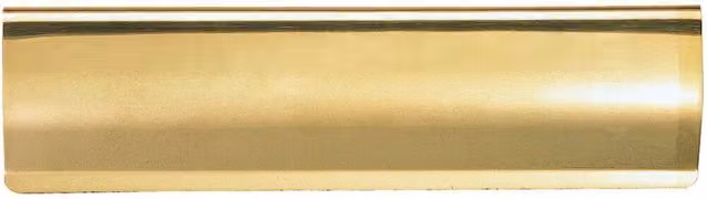 Loops Interior Letterbox Plate Tidy Cover Flap in Polished Brass, W: 30.0 cm, H: 9.5 cm – 2