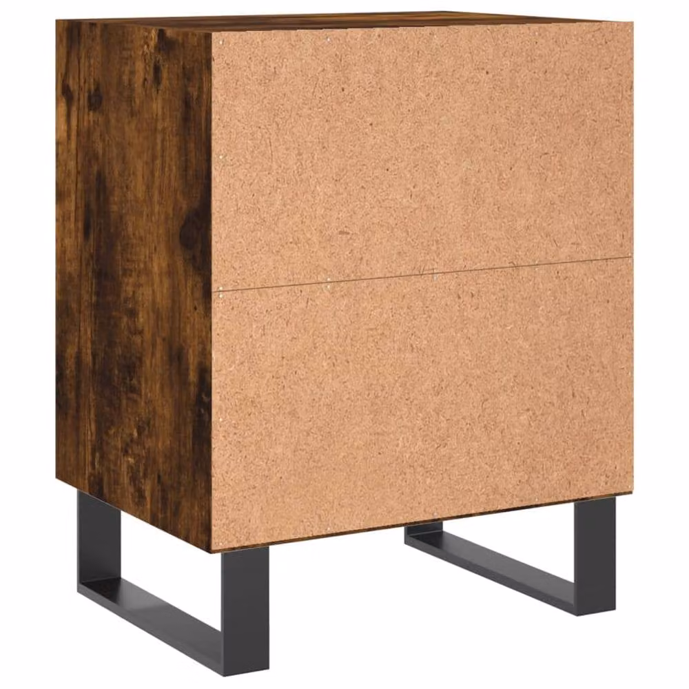 Berkfield Home Bedside Cabinet in Smoked Oak Brown, W/D/H: 40 x 30 x 50 cm – 5