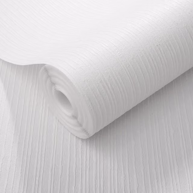 Erismann Linear Fusion White Paintable Abstract Striped Minimalist Wallpaper Roll