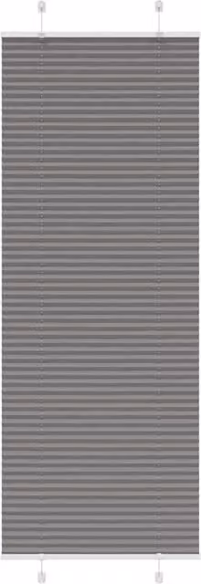 Berkfield Home Single Pleat Polyester Blind in Anthracite and Black, W: 70 cm, H: 200 cm – 1