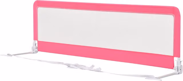 Costway Extra Long Swing Down Bed Guardrail for Children, Pink