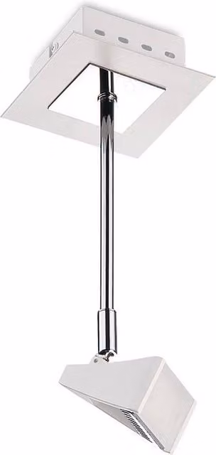 Netlighting Filippo Telescopic LED Ceiling Spot Light, 5W, 450lm, 3000K Warm White, Matt White and Chrome – 1
