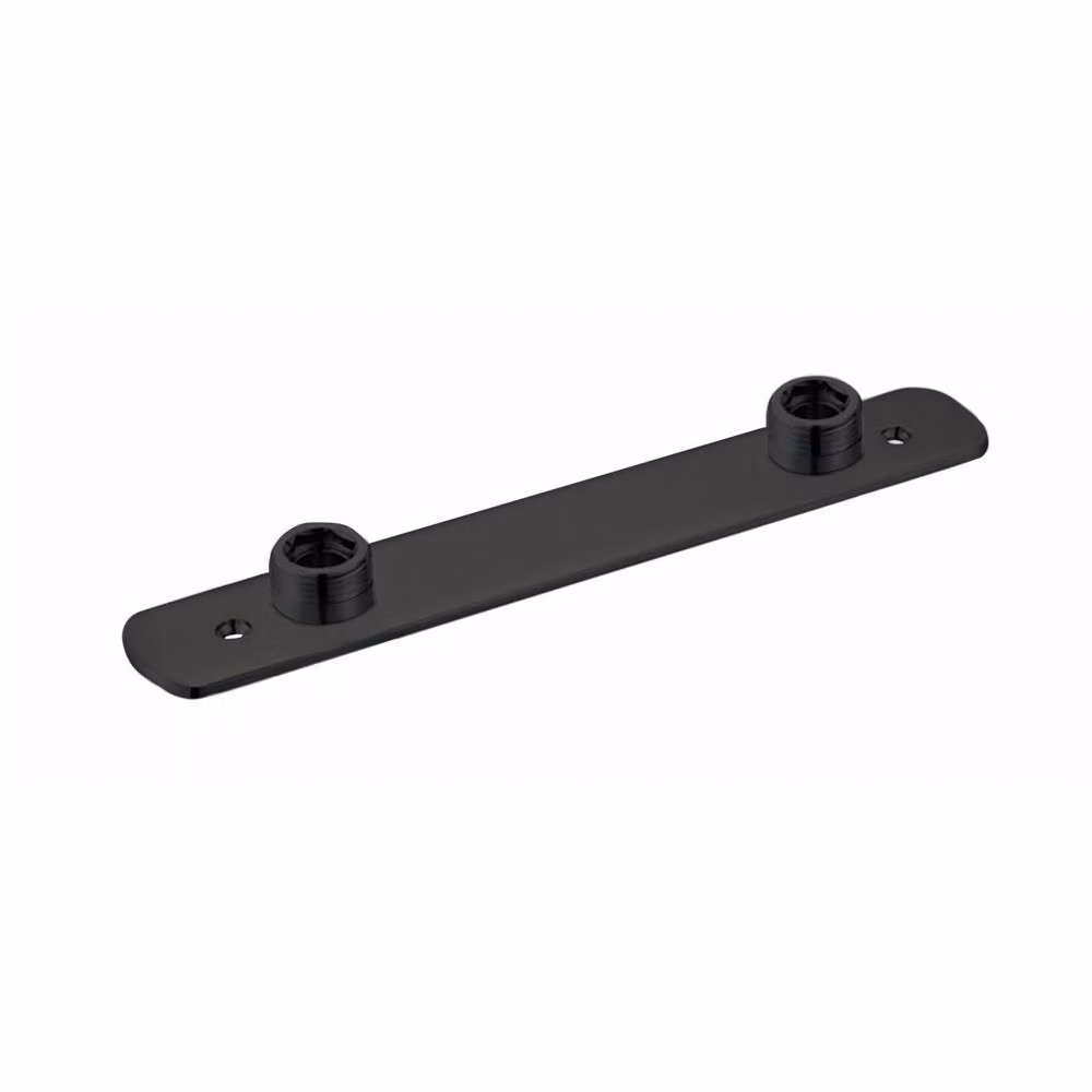Nes Home Black Wall Easy Fixing Plate Kit for Bar Shower Valves – 2
