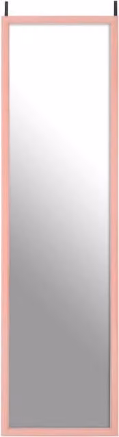 Orsina Maison by Premier Hanging Rectangular Mirror in Pink and Black, H 124 cm x W 34 cm