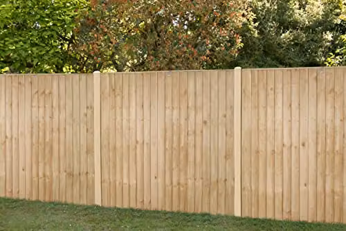 Forest Garden Brown Impregnated Wood Closeboard Fence Panels, Pack of 20 – 2
