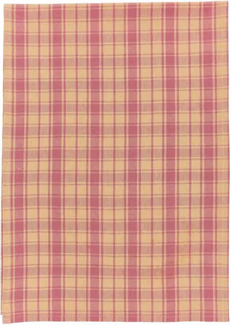 Land & Shore Woven Cotton Checked Table Runner in Multicolour