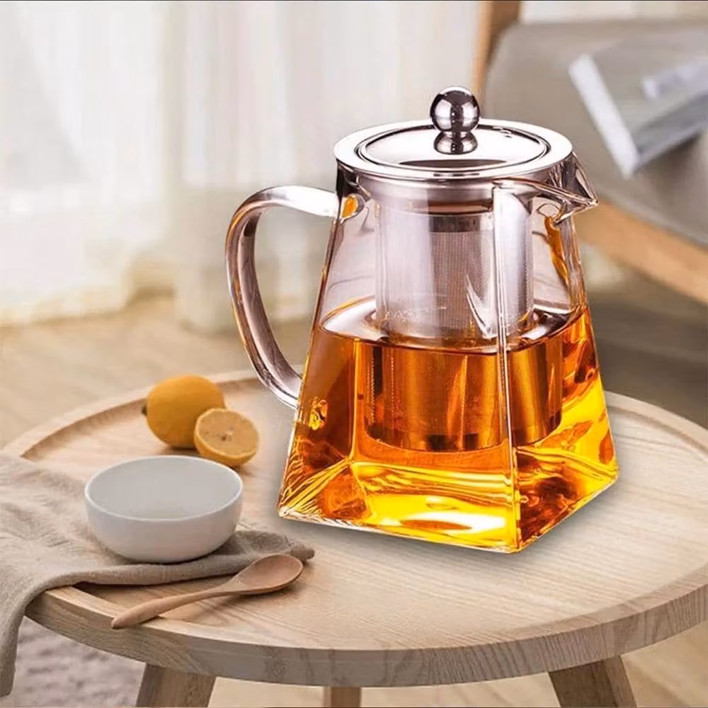 Pawnora Clear Borosilicate Glass Teapot with Removable Infuser, 350ml – 2
