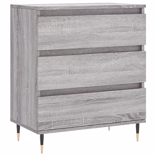 vidaXL Modern Grey Sonoma Sideboard in Engineered Wood W/D/H: 60 x 35 x 70 cm – 1