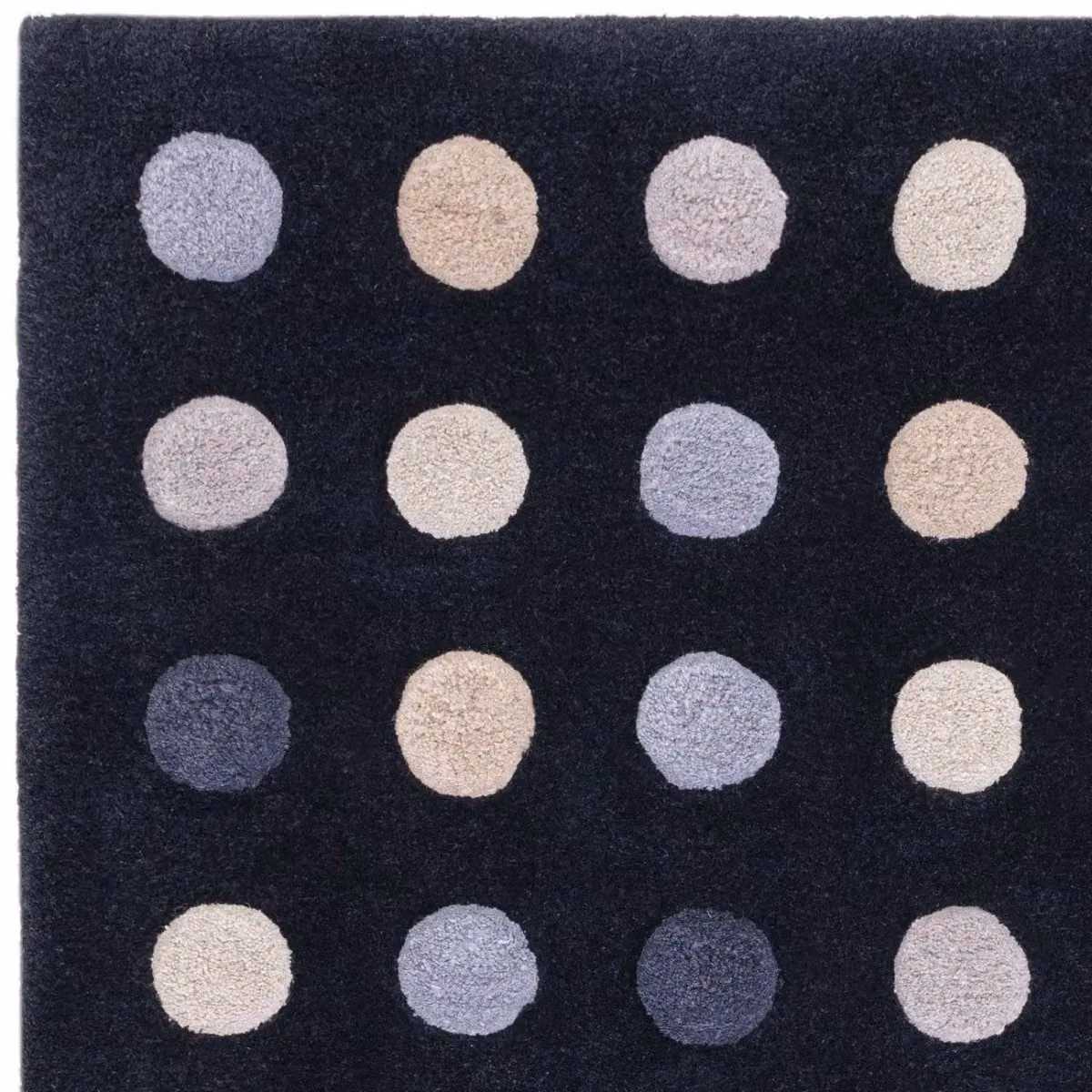 The Rug Shop UK Blue Modern Dotted Hand Made Wool Area Rug W: 200 cm, D: 300 cm – 2