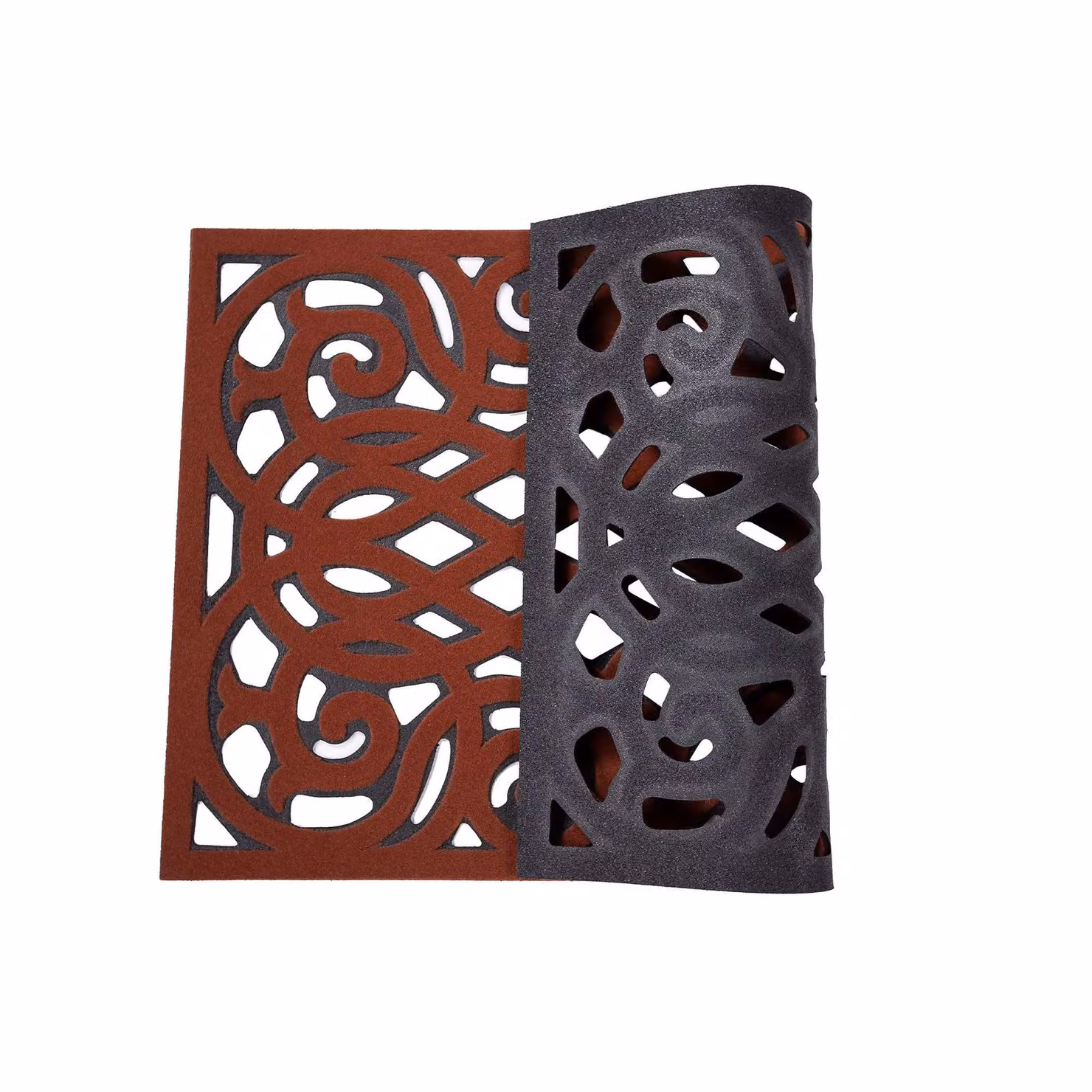 Nicoman Victorian Style Heavy Duty Non-Slip Outdoor Door Mat in Terracotta, W/D/H: 75 x 45 x 1 cm – 3