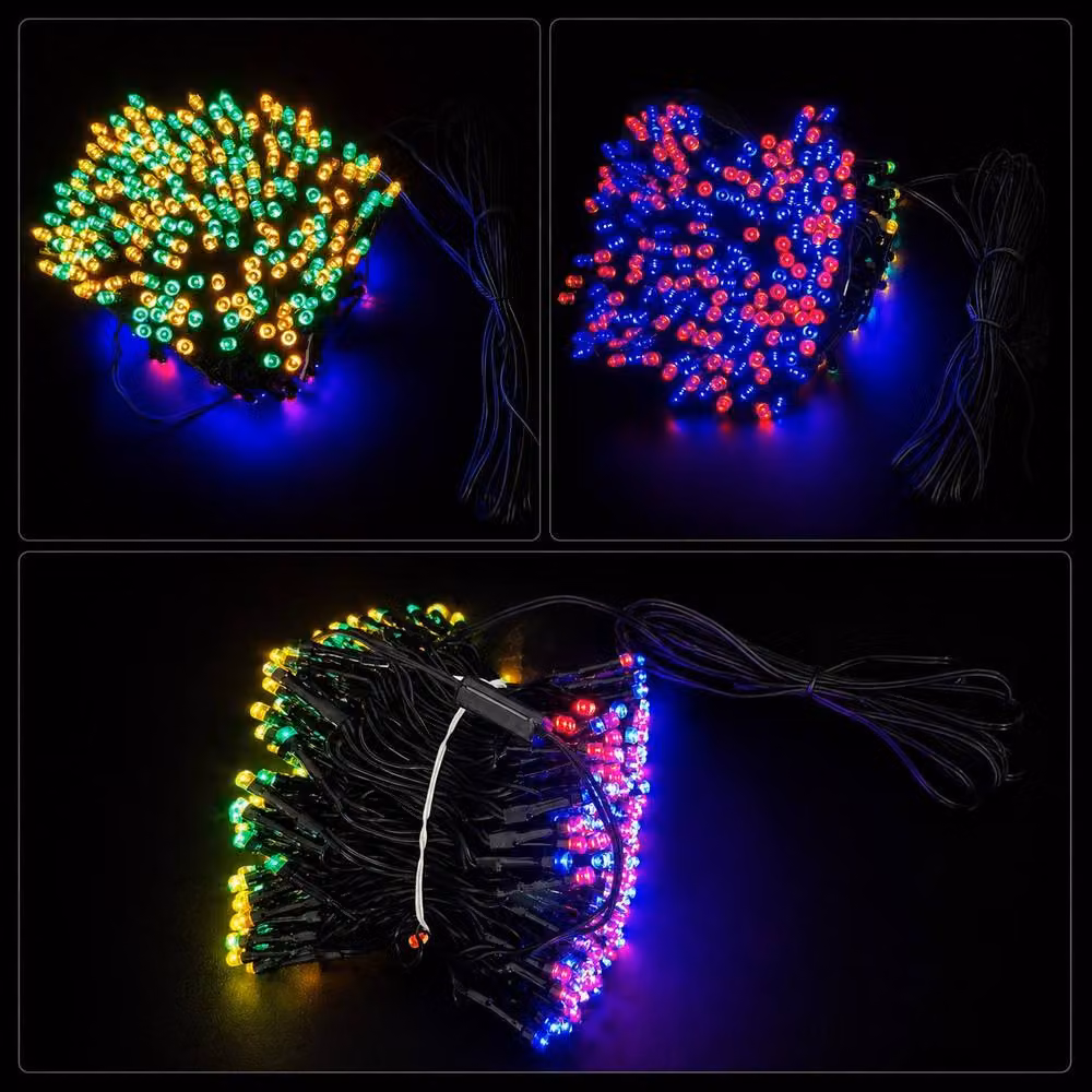 Spot On Dealz 400 LED Multicolour Christmas Snowing Lights with Controller for Indoor and Outdoor Use – 4