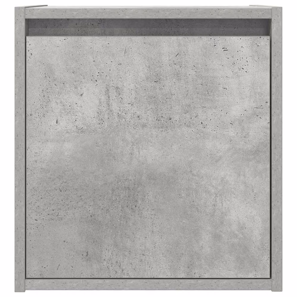 Berkfield Home Durable Wall-Mounted Bedside Cabinets, 2 Pack, Concrete Grey, W/D/H: 38 x 34 x 40 cm – 3