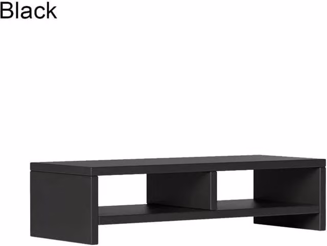 Kelvenix Black MDF Computer Desktop Monitor Stand and Laptop Display Riser – 1