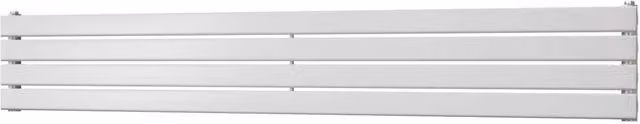 Typhoon Axis White Single Panel Steel Horizontal Radiator, W: 180 cm, H: 27.2 cm, D: 27.2 cm