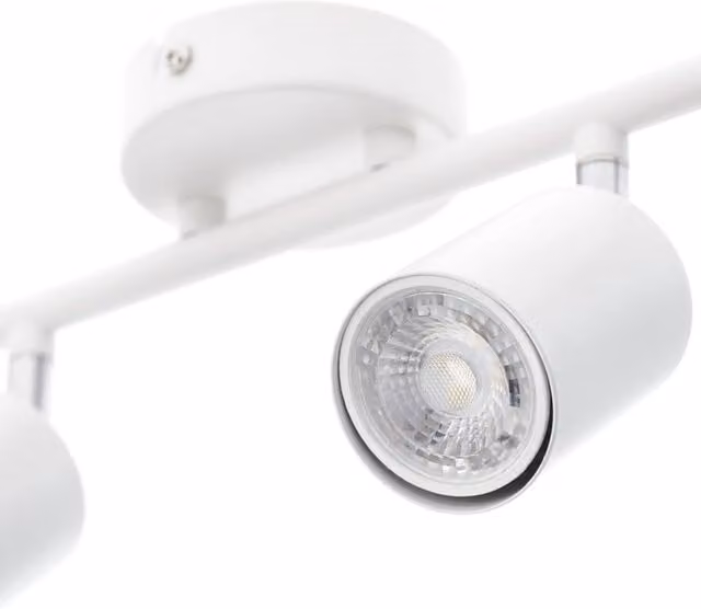 CGC Lighting Jack White Four Head Adjustable GU10 Ceiling Spot Bar Light W/D/H: 65 x 16.5 x 16.5 cm