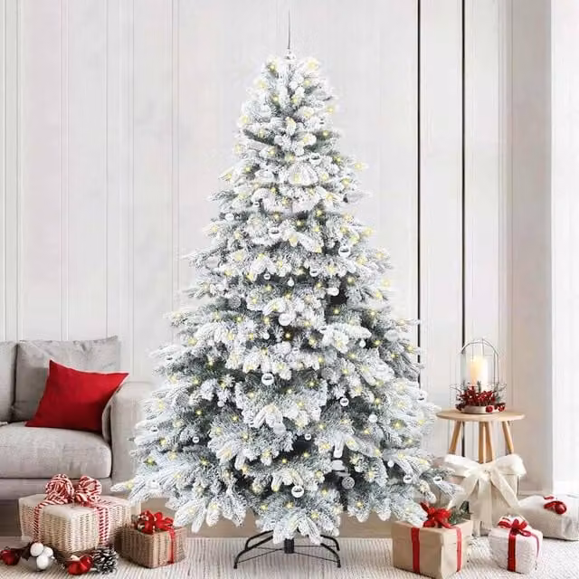 Berkfield Home Artificial Green Christmas Tree with 300 LEDs, Height: 240 cm