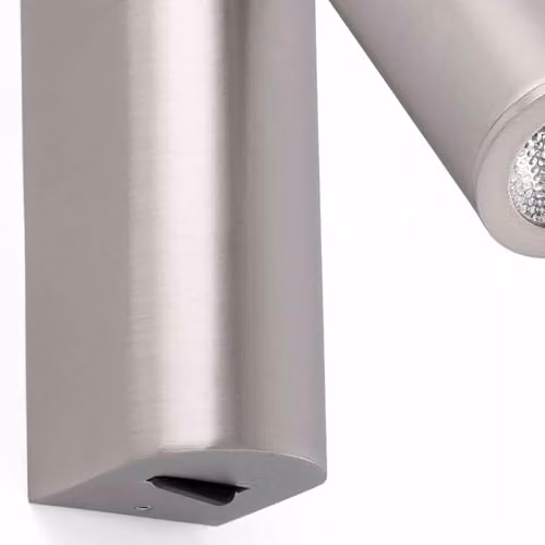 Netlighting Rob LED Adjustable Wall Reading Light in Satin Nickel and Grey – 2