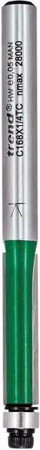 Trend C168 X 1 4tc Guided Trimmer 6.35 x 25.4mm in Silver and Multicolour