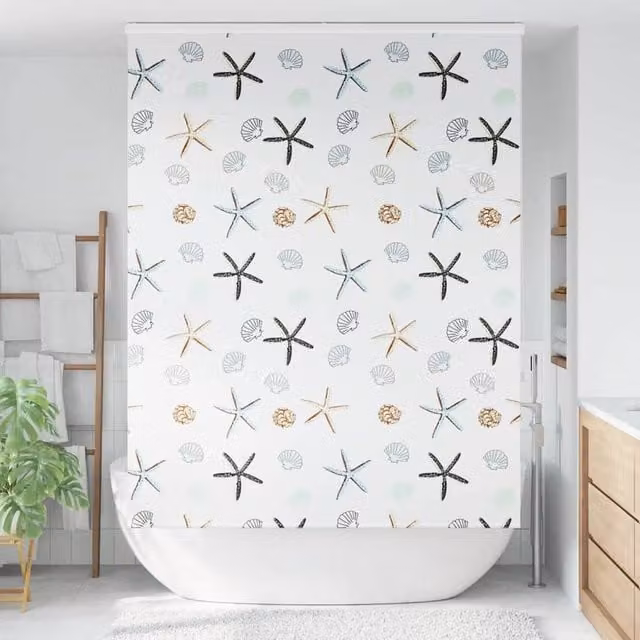 Berkfield Home Shower Roller Blind with Cassette, White, W: 146 cm, H: 240 cm