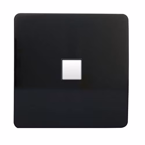 Trendi Switch 1 Gang RJ45 Ethernet LAN Socket in Black