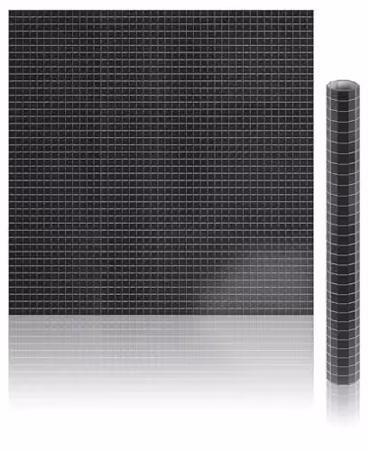 FX Lab Adhesive Geometric Glass Mirror Sheets with 7mm Facets in Black – 1