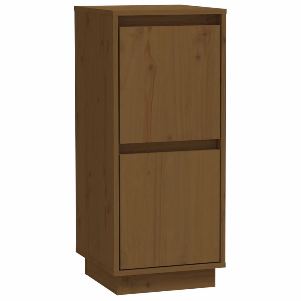 Berkfield Home Set of 2 Solid Wood Pine Sideboards in Honey Brown, W/D/H: 31.5 x 34 x 75 cm – 3