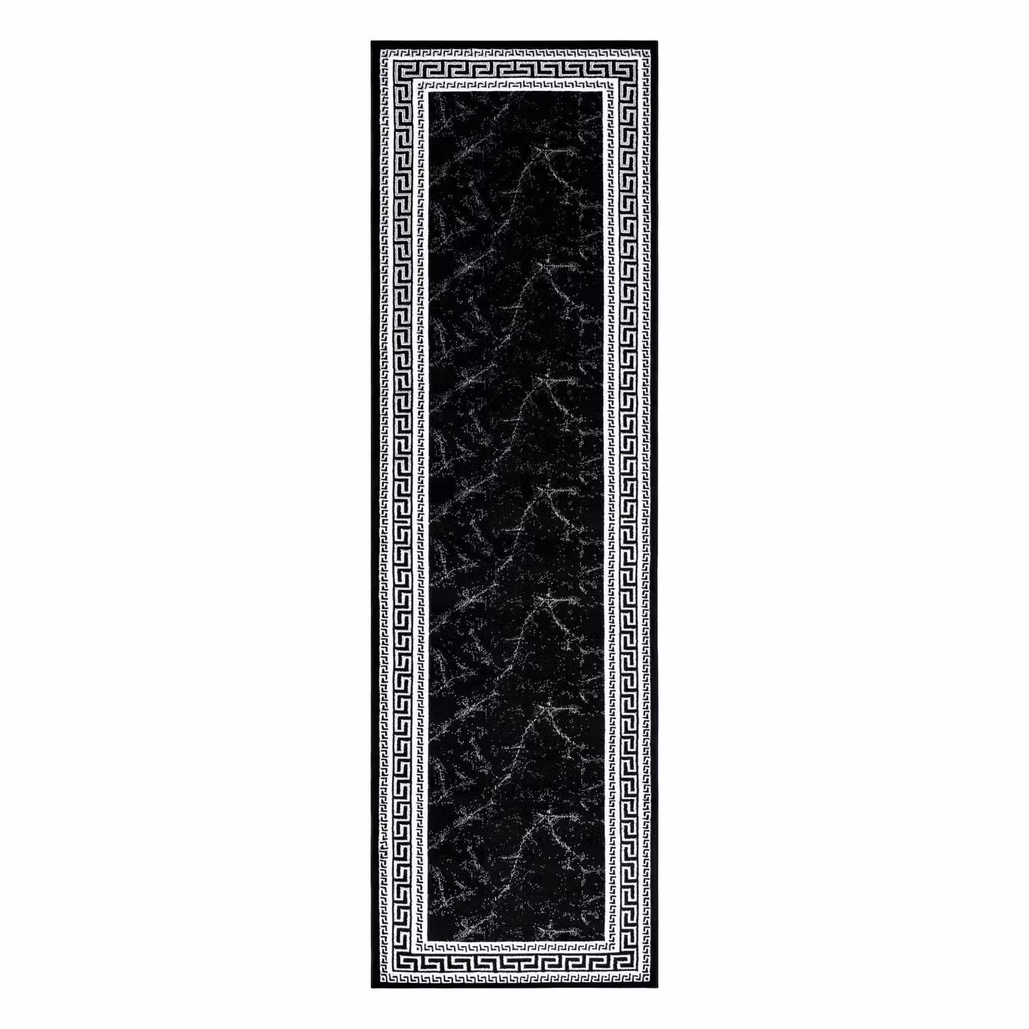RugsX Gloss Runner in Black and Grey, W/D/H: 70 x 300 cm – 3