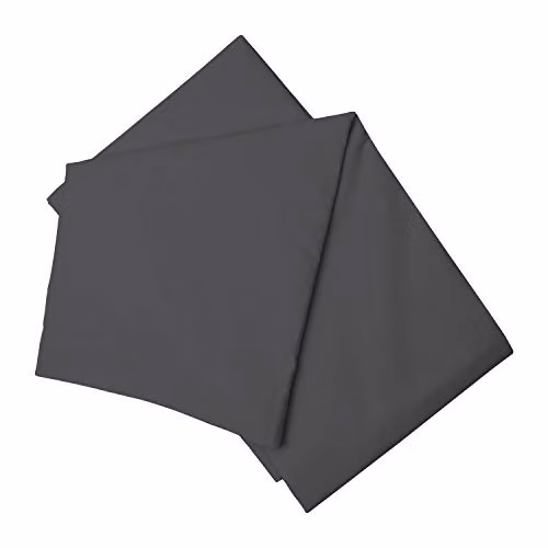 Belledorm Grey Brushed Cotton Flannelette Flat Sheet, W/D/H: 90 x 200 cm