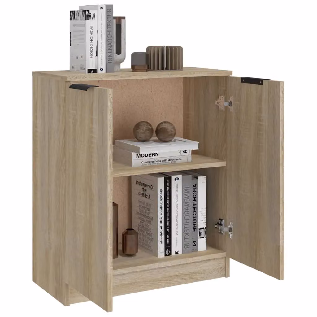 Berkfield Home Sonoma Oak Sideboard in Brown, W/D/H: 60 x 30 x 70 cm – 2