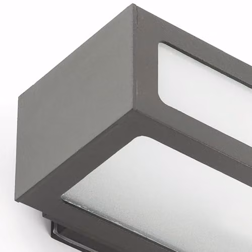 Faro Barcelona Natron Projector Wall Applique in Grey with Transparent Glass Diffuser – 3