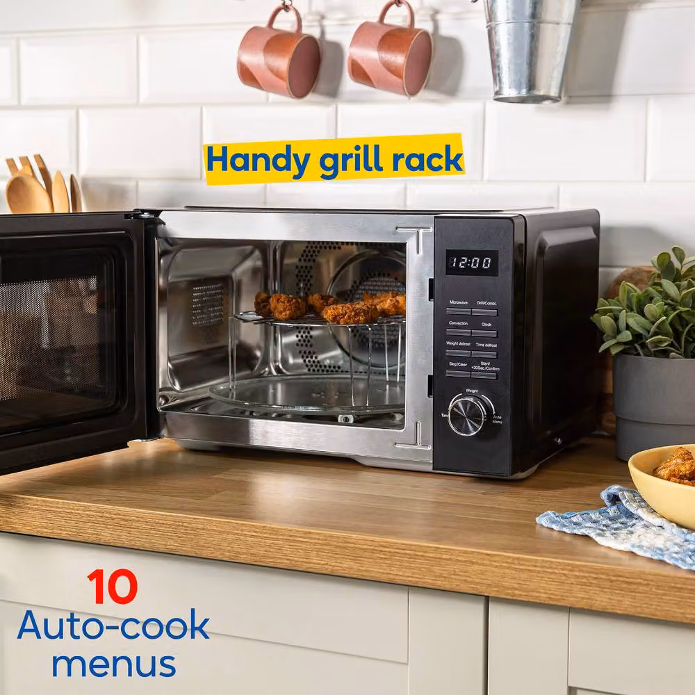 Russell Hobbs RHM2366B Combination Microwave Oven and Grill, 23L, 900W, Black – 4