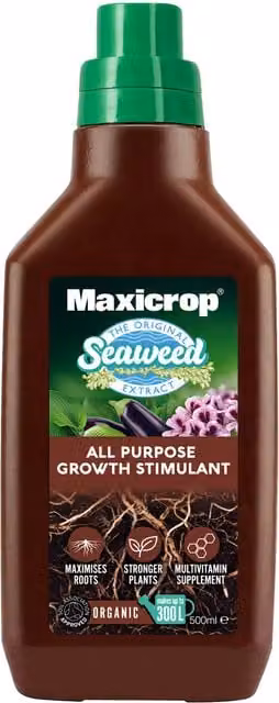 Maxicrop Organic Seaweed Plant Growth Stimulant and Tonic, 500ml