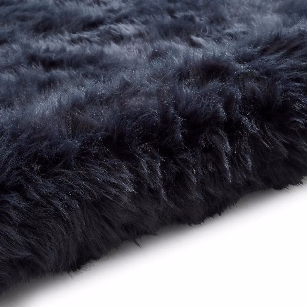 The Rug Shop UK Blue Modern Shaggy Plain Easy To Clean Navy Area Rug W: 160 cm, L: 230 cm – 5