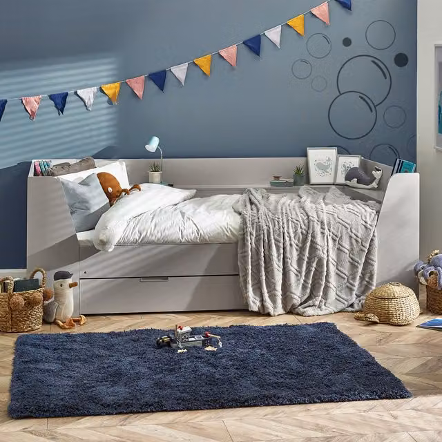 Julian Bowen Cyclone Modern Childrens Daybed in Taupe